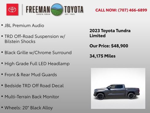 Used 2023 Toyota Tundra Limited w/ TRD Off-Road Package AWD/4WD image 11