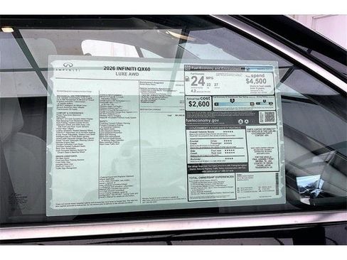 New 2026 INFINITI QX60 Luxe w/ Cargo Package image 40