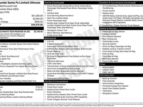 Used 2018 Hyundai Santa Fe Limited image 5