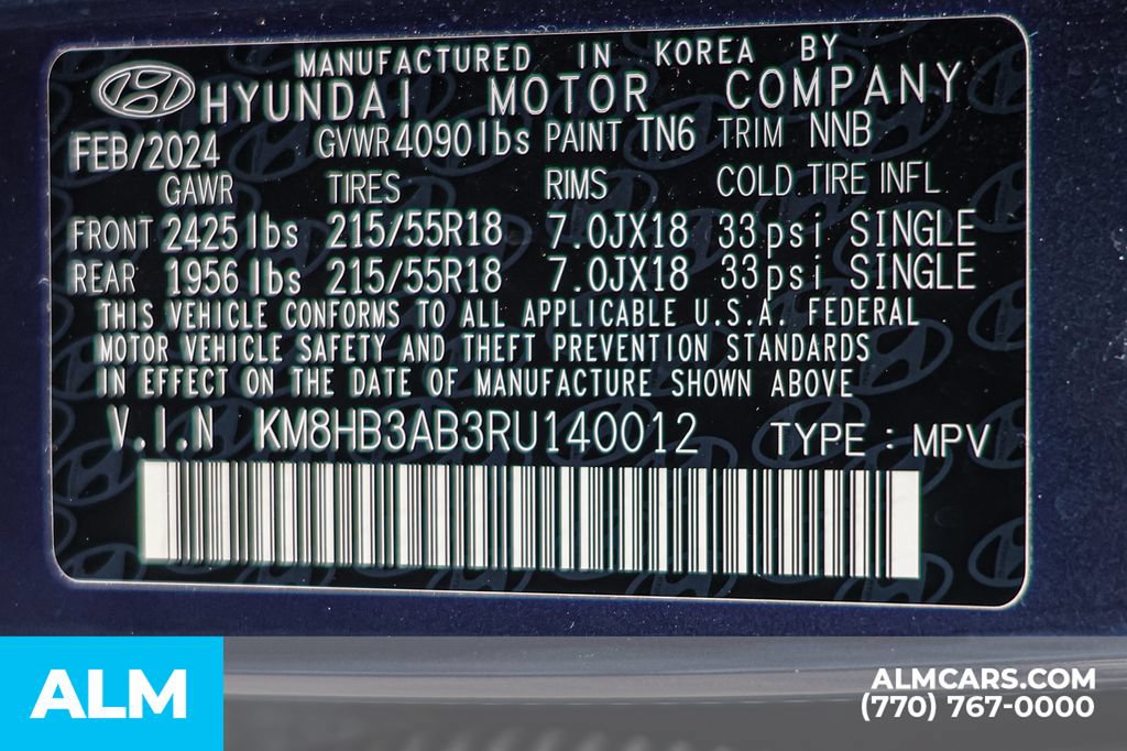 Used 2024 Hyundai Kona SEL FWD image 55