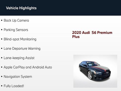 Used 2020 Audi S6 Premium Plus w/ S Sport Package AWD/4WD image 5