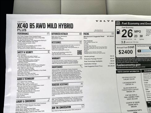 New 2026 Volvo XC40 B5 Plus w/ Protection Package Premier image 35
