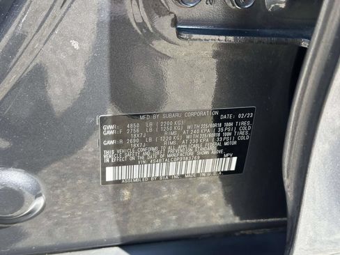 Certified 2023 Subaru Outback Onyx Edition AWD/4WD image 13