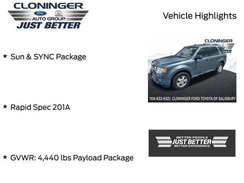 Used 2011 Ford Escape XLT w/ 201A Rapid Spec Order Code FWD image 3