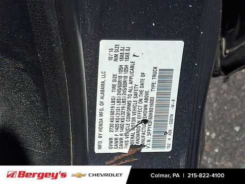 Used 2017 Honda Ridgeline RTL-T image 31