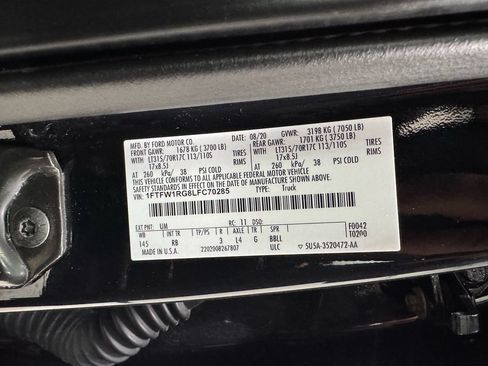 Used 2020 Ford F150 Raptor w/ Equipment Group 802A Luxury AWD/4WD image 14