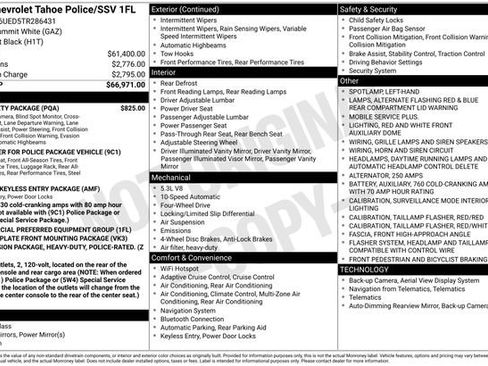New 2026 Chevrolet Tahoe 4WD w/ 1FL Safety Package image 2