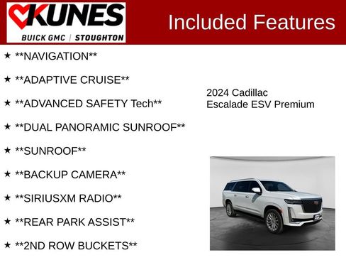Used 2024 Cadillac Escalade ESV Premium Luxury AWD/4WD image 2