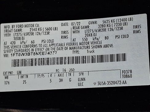 Certified 2022 Ford F350 XLT w/ Black Appearance Package image 27