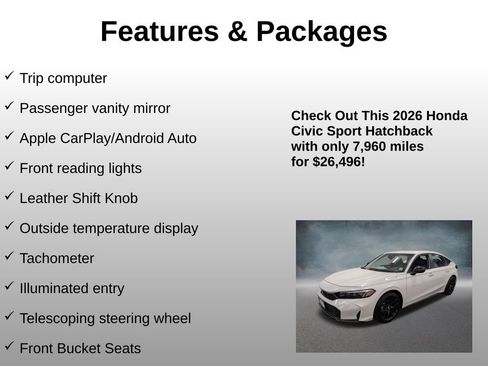Certified 2026 Honda Civic Sport image 24