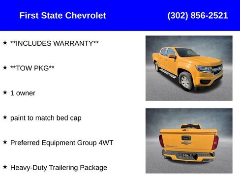 Used 2018 Chevrolet Colorado W/T w/ WT Convenience Package AWD/4WD image 2