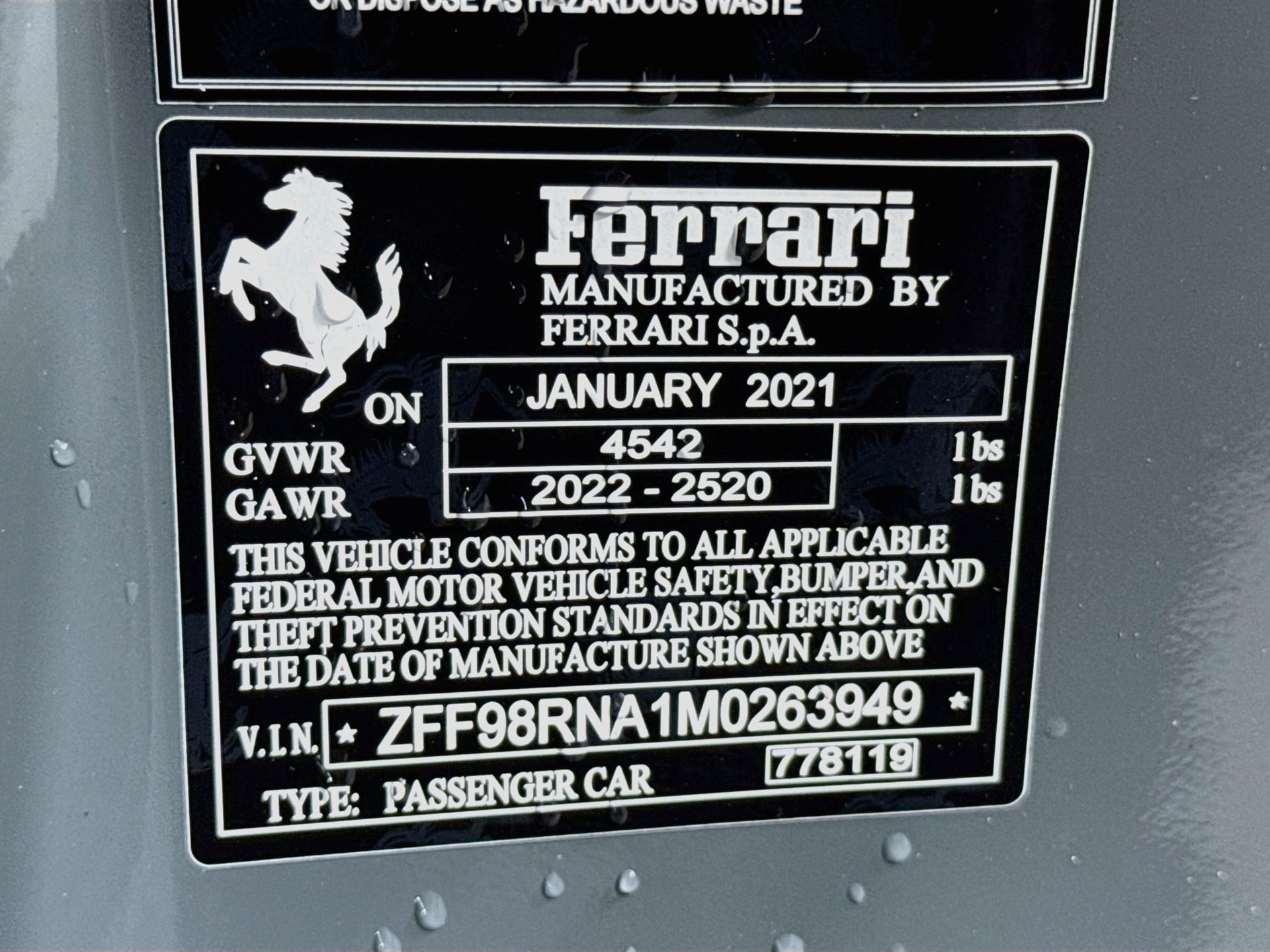 Certified 2021 Ferrari Roma RWD image 29