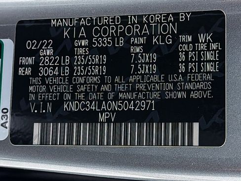 Used 2022 Kia EV6 Wind image 34