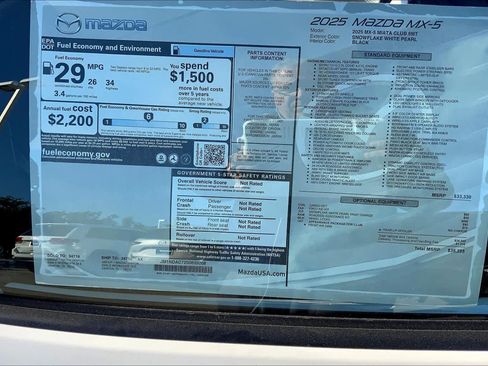 New 2025 MAZDA MX-5 Miata Club image 20