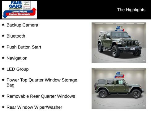 Used 2023 Jeep Wrangler Unlimited Rubicon 4xe w/ Cold Weather Group AWD/4WD image 2