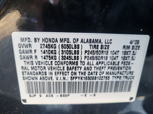 Used 2009 Honda Ridgeline RTL image 27