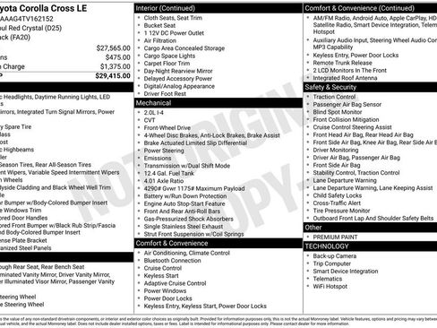 Used 2026 Toyota Corolla Cross LE image 3