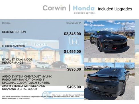 Used 2018 Chevrolet Camaro SS w/ Redline Edition RWD image 4