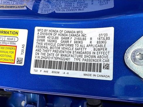 Used 2023 Honda Civic EX image 18