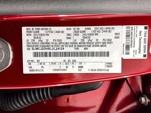 Used 2020 Lincoln Corsair Reserve w/ Equipment Group 202A image 35