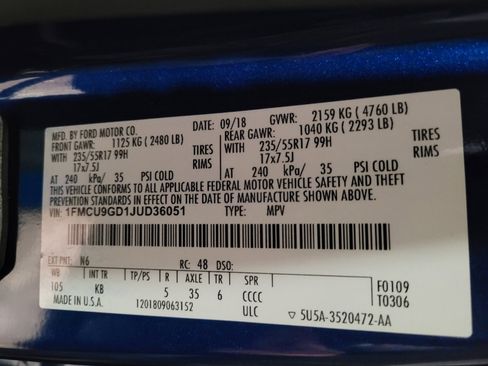 Used 2018 Ford Escape SE w/ SE Sync 3 Package AWD/4WD image 33