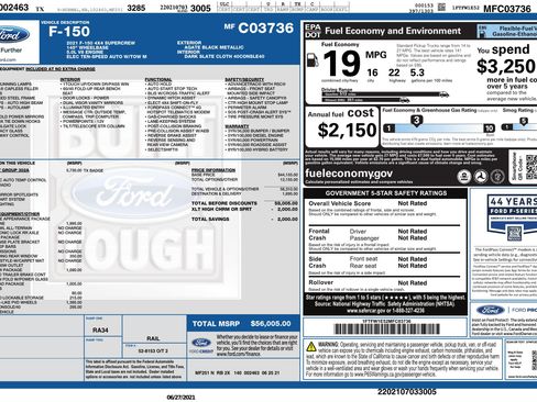 Used 2021 Ford F150 XLT w/ Equipment Group 302A High image 2