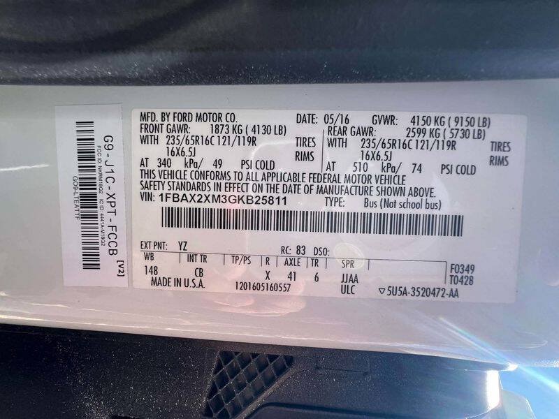 Used 2016 Ford Transit 350 XL RWD image 68