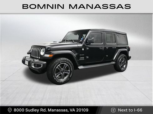 Used 2023 Jeep Wrangler Unlimited Sahara w/ LED Lighting Group AWD/4WD image 1