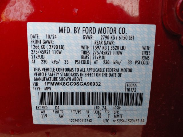 Certified 2025 Ford Explorer ST AWD/4WD image 25