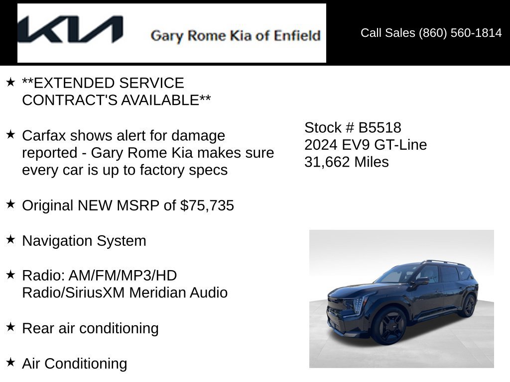 Used 2024 Kia EV9 GT-Line AWD/4WD image 14