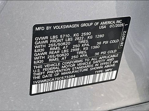 Used 2025 Volkswagen Atlas SE FWD image 14