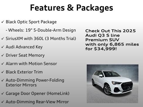 Certified 2025 Audi Q3 2.0T Premium w/ Convenience Package image 20
