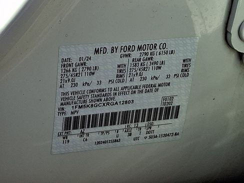 Certified 2024 Ford Explorer ST w/ Equipment Group 401A AWD/4WD image 28