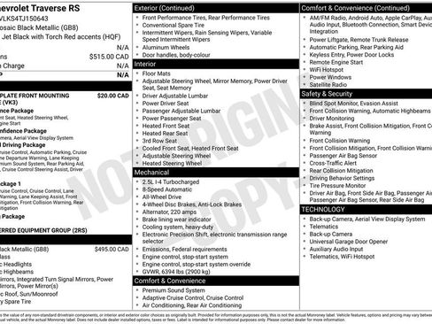 Used 2026 Chevrolet Traverse RS AWD/4WD image 2