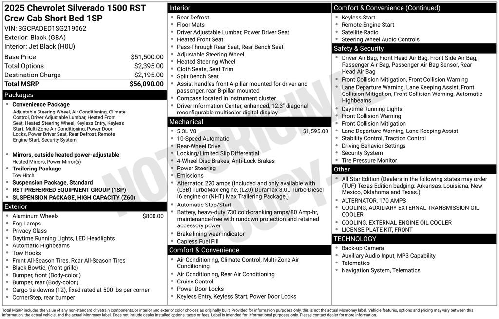 Used 2025 Chevrolet Silverado 1500 RST RWD image 63