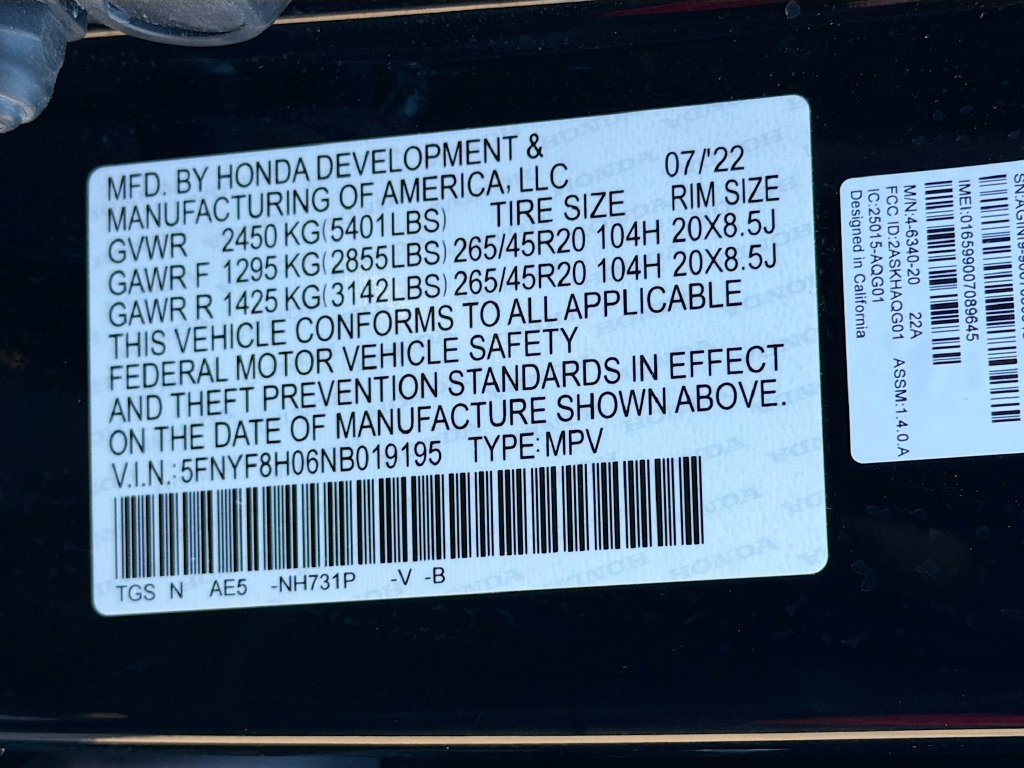 Used 2022 Honda Passport Elite image 32