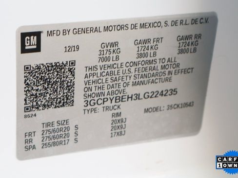 Used 2020 Chevrolet Silverado 1500 Custom w/ Trailering Package image 46