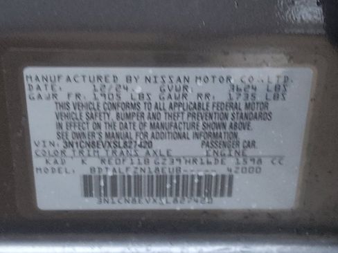 Used 2025 Nissan Versa SV w/ Trunk Package FWD image 33