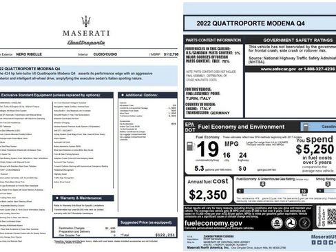 Used 2022 Maserati Quattroporte Modena Q4 AWD/4WD image 25