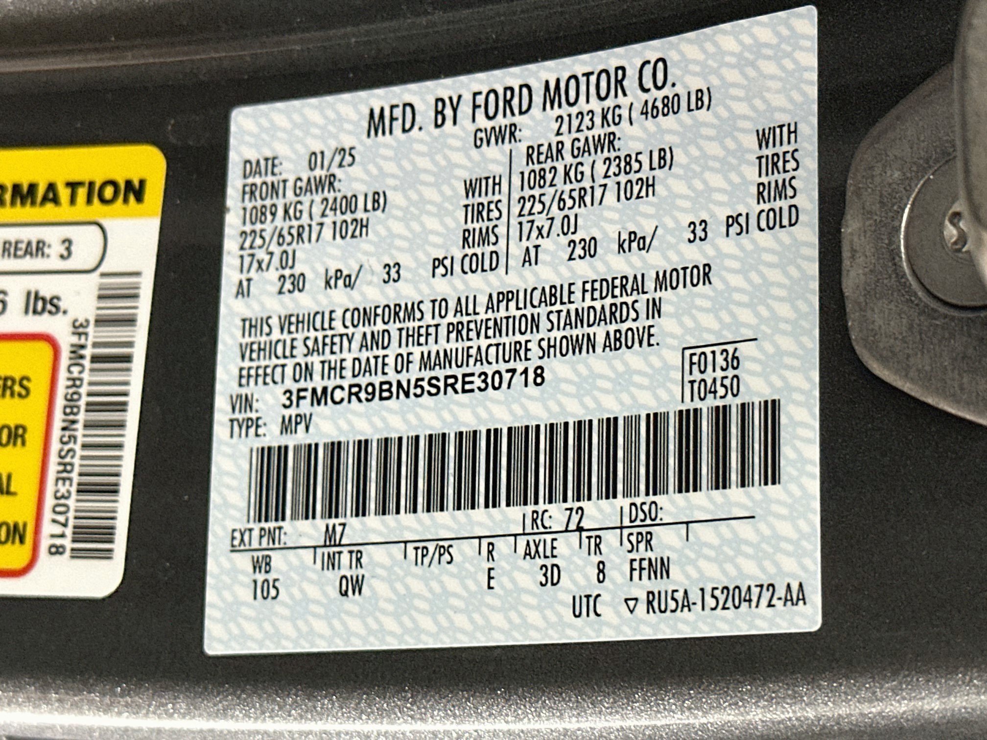 Used 2025 Ford Bronco Sport Big Bend AWD/4WD image 12