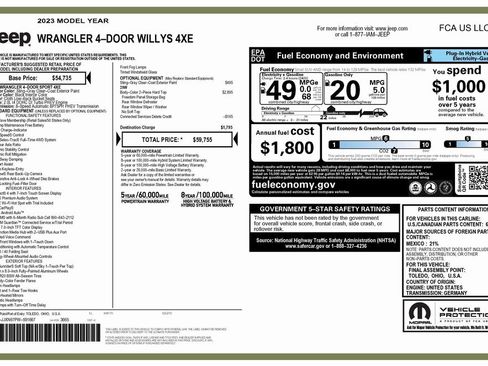 Used 2023 Jeep Wrangler Unlimited image 4