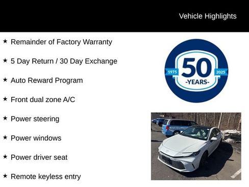 Used 2025 Toyota Camry XLE w/ Premium Plus Package image 5