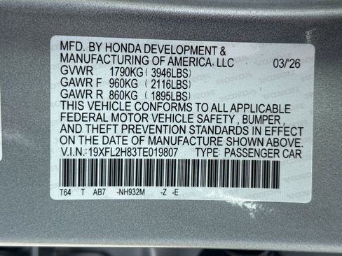 New 2026 Honda Civic Sport image 35