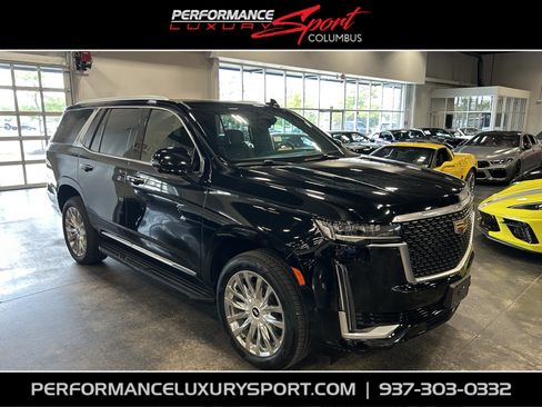 Used 2021 Cadillac Escalade Premium Luxury w/ Driver Assist Tech Package AWD/4WD image 1