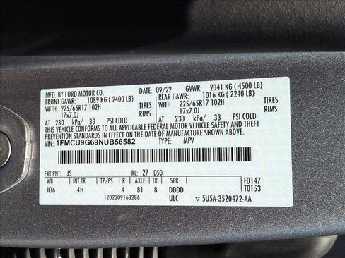 Used 2022 Ford Escape SE w/ Convenience Package AWD/4WD image 24