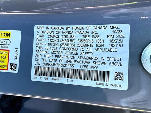 Certified 2024 Honda CR-V EX-L image 66