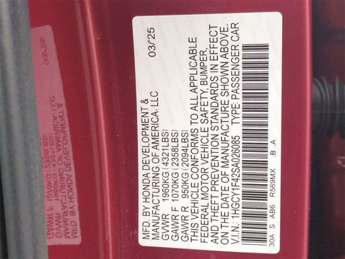 New 2025 Honda Accord SE image 36