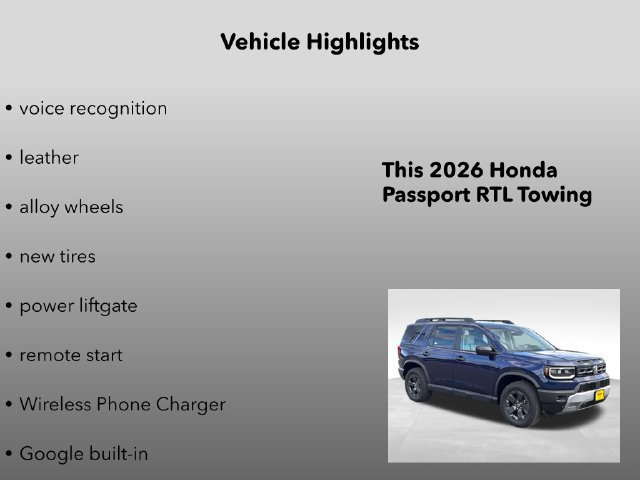 New 2026 Honda Passport RTL image 15