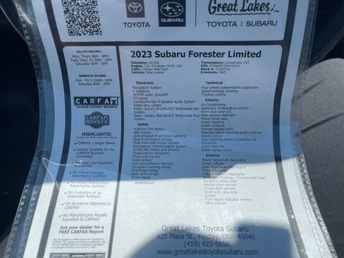 Used 2023 Subaru Forester Limited AWD/4WD image 27