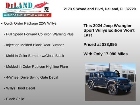 Used 2024 Jeep Wrangler Willys image 24